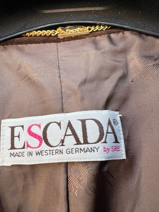 Chaqueta Escada Vintage Marrón