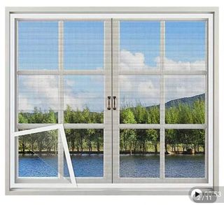 3 uds. Mosquiteras de velcro para ventana