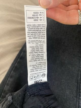 Pantalones vaqueros negros mujer