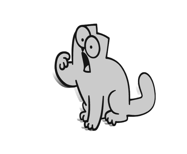 Gatto 3D da Parete Decorazione Moderna 3D