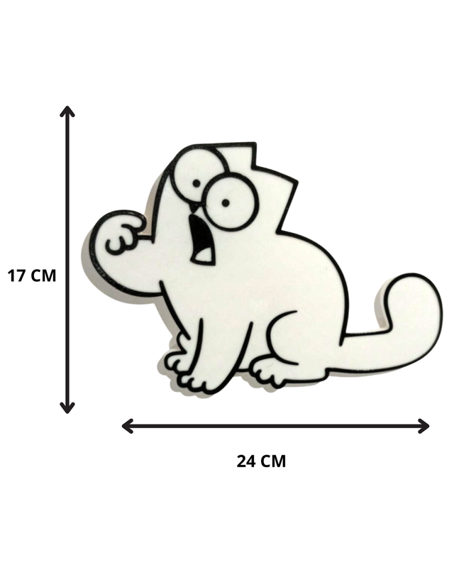 Gatto 3D da Parete Decorazione Moderna 3D