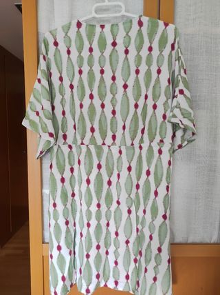 Túnica de playa estampada