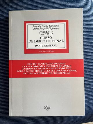 Curso de Derecho penal: Parte General (Derecho ...