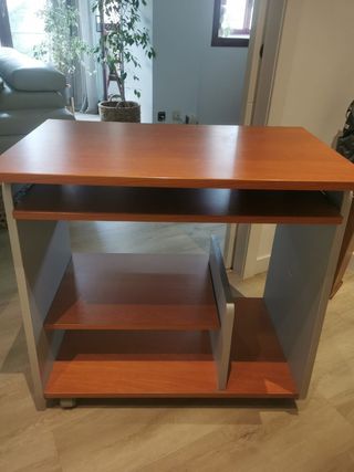Mesa escritorio madera y metal