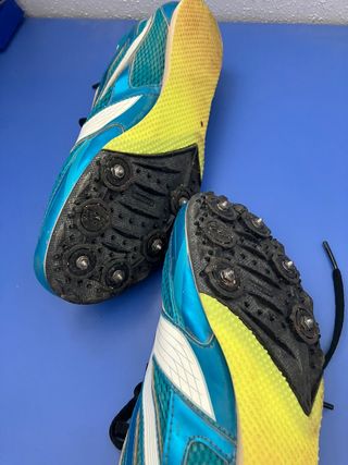 Zapatillas Atletismo Kalenji Verde/Azul para niño