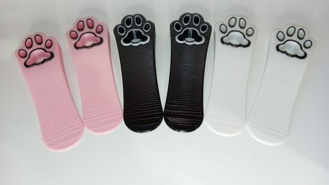 2 Fermaporta Zampina Gatto 3D