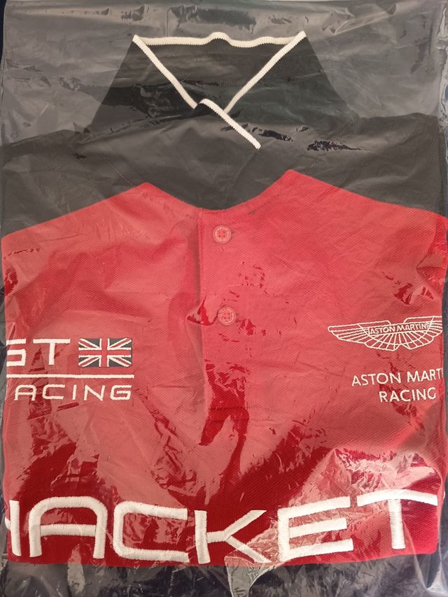 Polo Aston Martin Racing Algodón Rojo