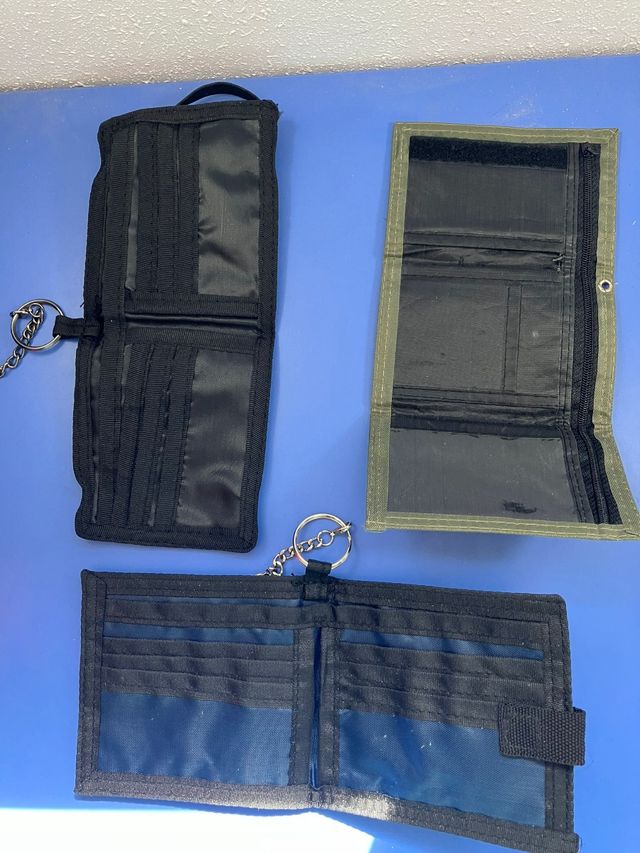 Pack 3 carteras billeteras con cadena