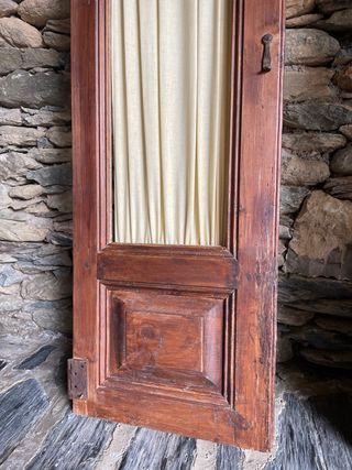 3 Puertas Antiguas Madera con Tela