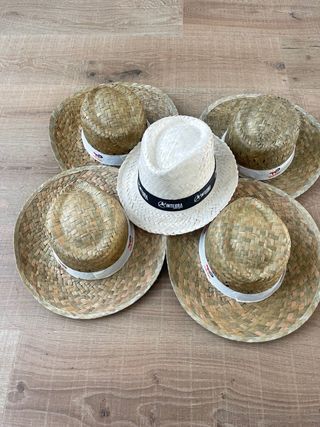 LOTE 5 Gorros Sombreros de Paja Natural