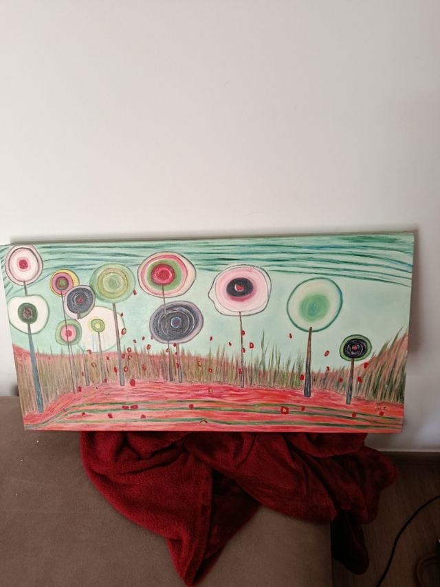 3 Cuadros Lienzo Acrílico Coloridos