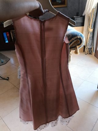 Vestito cerimonia bambina rosa disp 4 e 7 anni