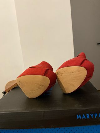 Zapatos de tacón Marypaz rojos talla 36