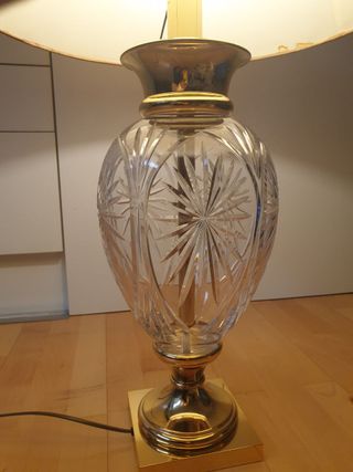 Làmpara de cristal de suelo vintage estilo imperio