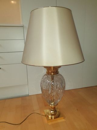 Làmpara de cristal de suelo vintage estilo imperio