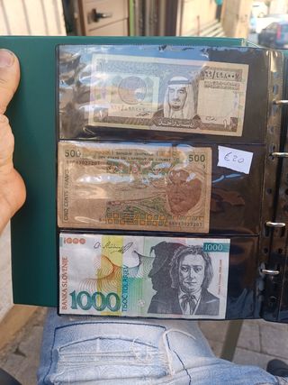 Banconote straniere: Arabia Saudita, Francia, Slov