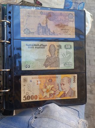 Banconote straniere Egitto e Tunisia