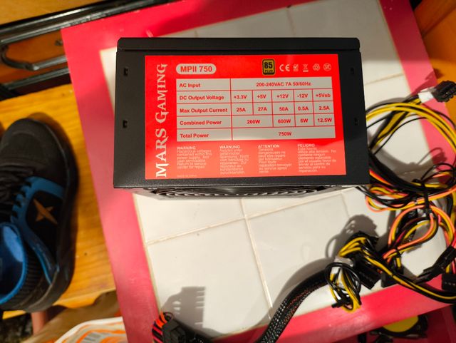 Fuente de Alimentación Mars Gaming MPII 750W