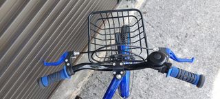 Bicicleta plegable infantil azul
