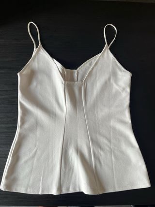 Top blanco tirantes finos