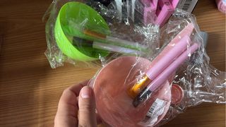 Lote estética: Bolsitas regalo, tinta...