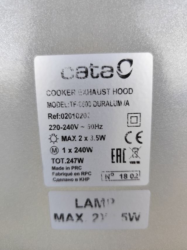 Campana Extractora CATA Empotrar