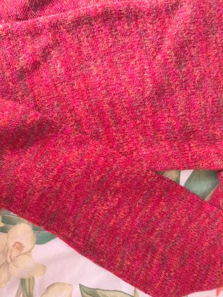 Chaqueta de lana infantil roja