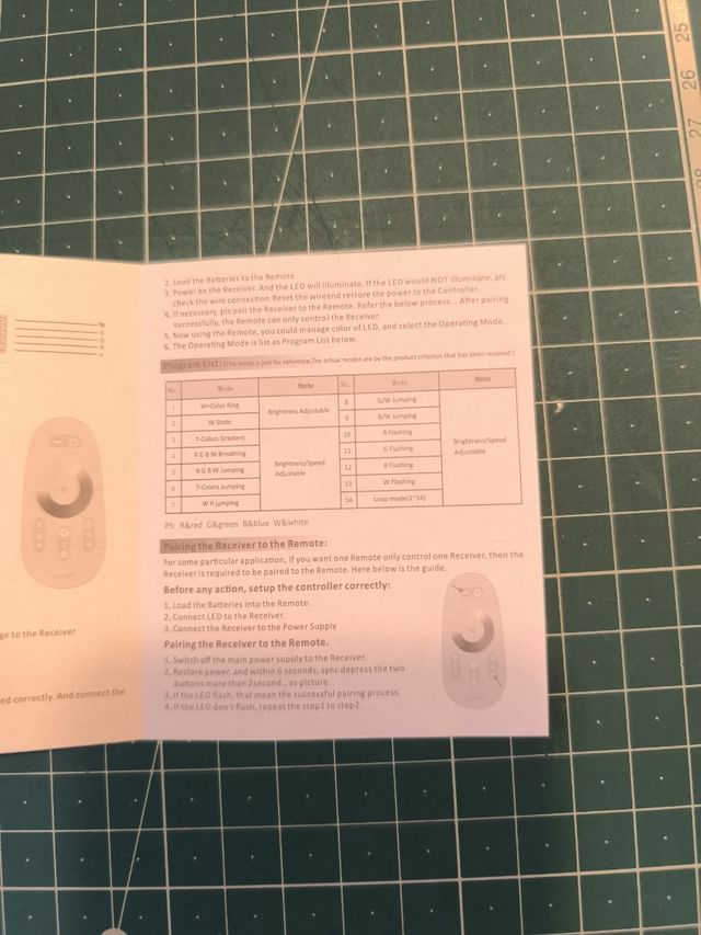 2 Controladores/reguladores LED RGBW 12/24V DC