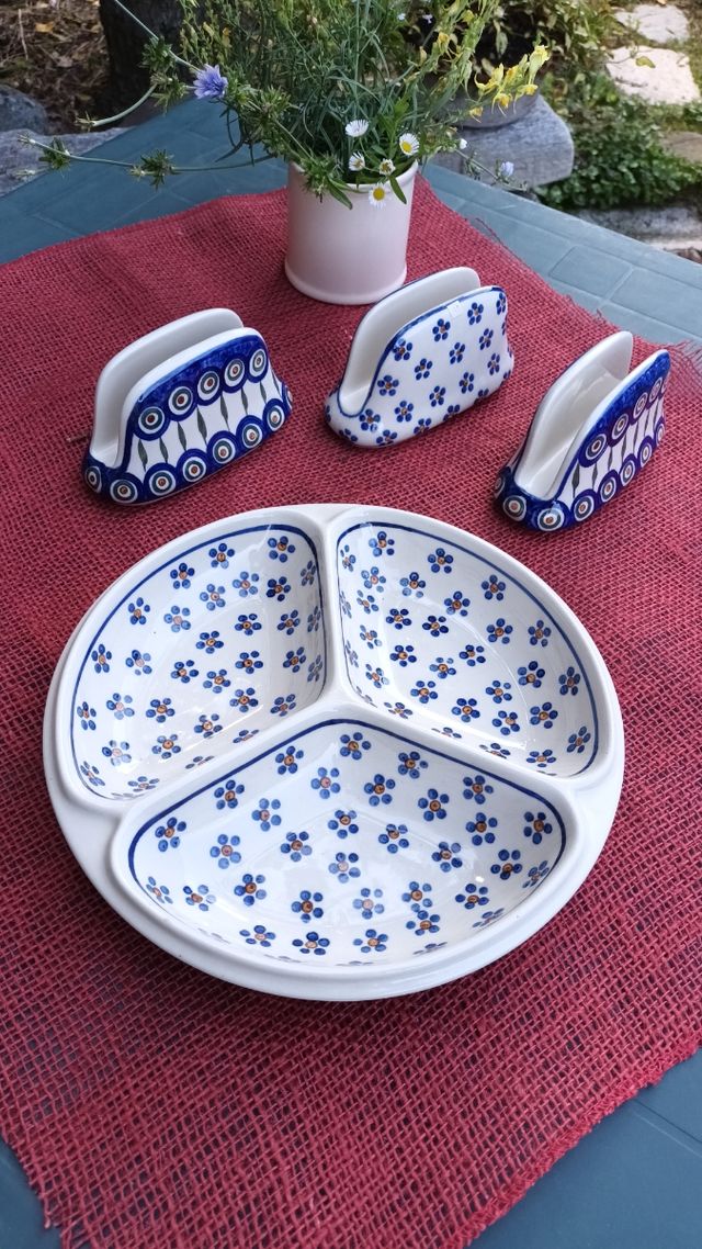 SET CERAMIKA ARTYSTYCZNA POLAND vintage 90