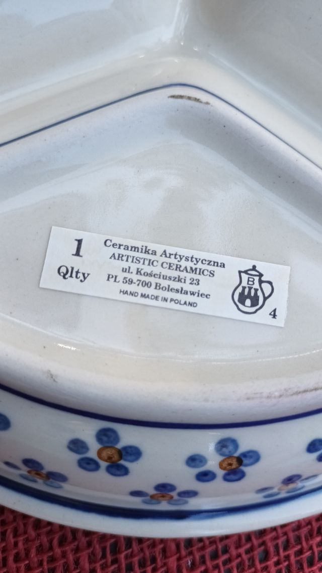 SET CERAMIKA ARTYSTYCZNA POLAND vintage 90