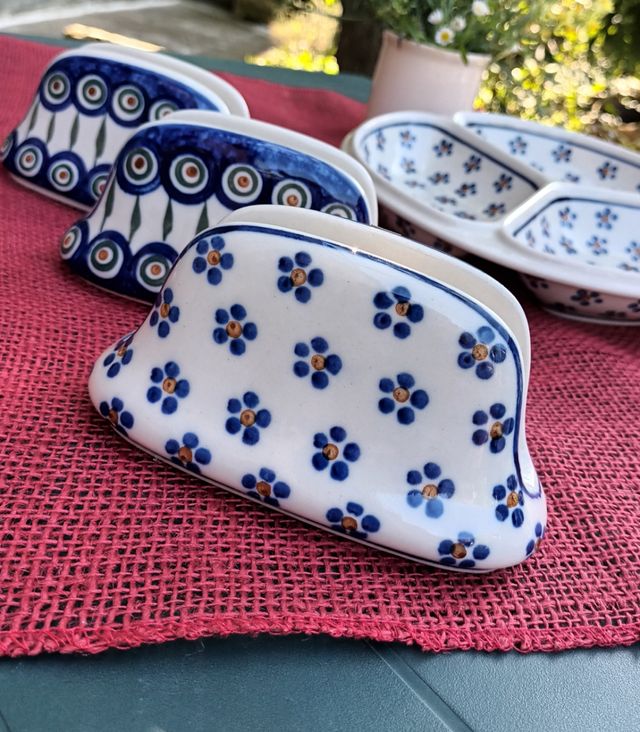 SET CERAMIKA ARTYSTYCZNA POLAND vintage 90