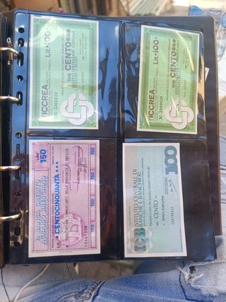 Banconote Italiane 100.000 e 1.000 Lire