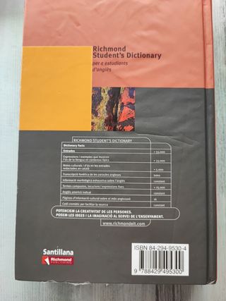 RICHMOND STUDENT'S DICTONARY CATALA-ANGLES