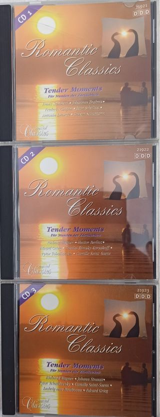 Lote 3 CDs Música Clásica Romántica