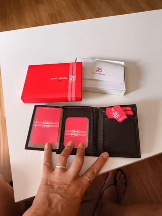 Cartera de piel TITTO BLUNI para hombre