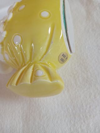 Salvadanaio Giallo Ceramica Gattini