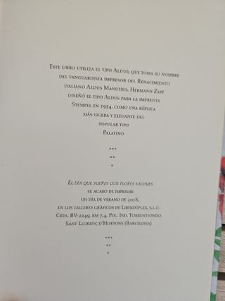 El día que sueñes con flores salvajes (Spanish ...
