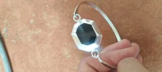 Pulsera Plata 925 con Piedra Onix Octogonal