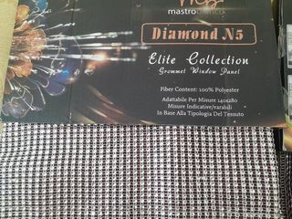 Tende Mastro Bianco Viola con Strass