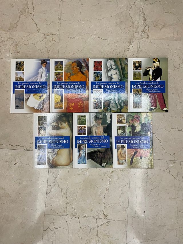 colección completa de libros del impresionismo 