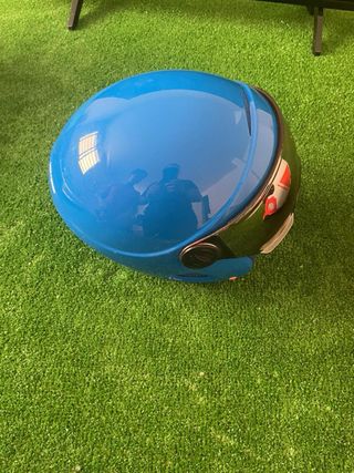 Casco de esquí azul para niño