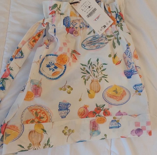 Pantalón corto Zara estilo Italia Talla L