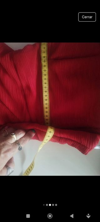 Vestido largo rojo talla 38