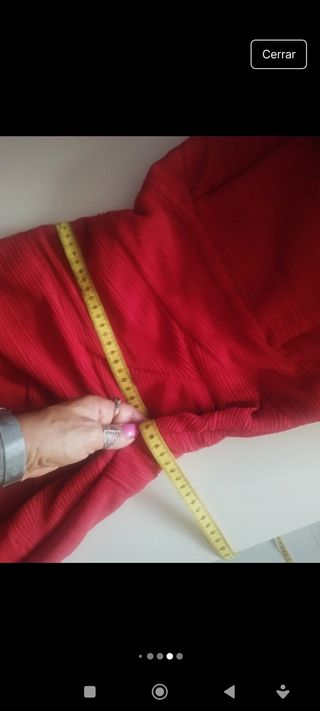 Vestido largo rojo talla 38