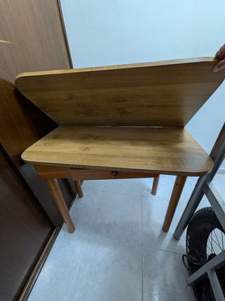 Mesa plegable de madera