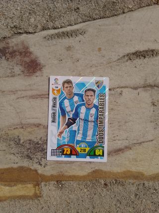 3 Cartas Fútbol Málaga CF: Rolón, Iturra, Samu.
