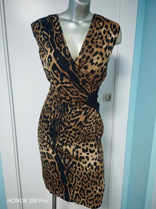 Vestido estampado animal print