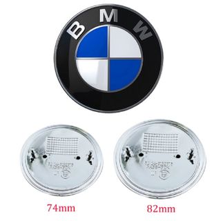 Kit 7 Emblemas LOGO BMW Blanco Negro TAPA BUJES