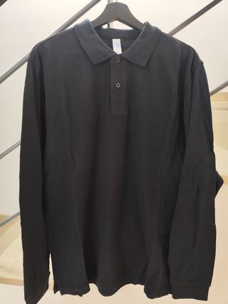 Polo de manga larga para hombre