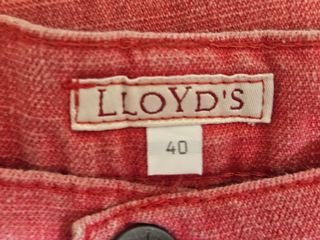 Pantalón vaquero vintage rojo